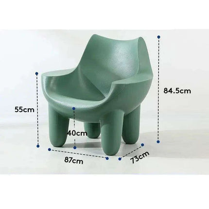 Cream Leather Nordic Embrace Chair: A Touch of Luxury for Modern Living