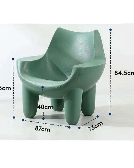 Cream Leather Nordic Embrace Chair: A Touch of Luxury for Modern Living