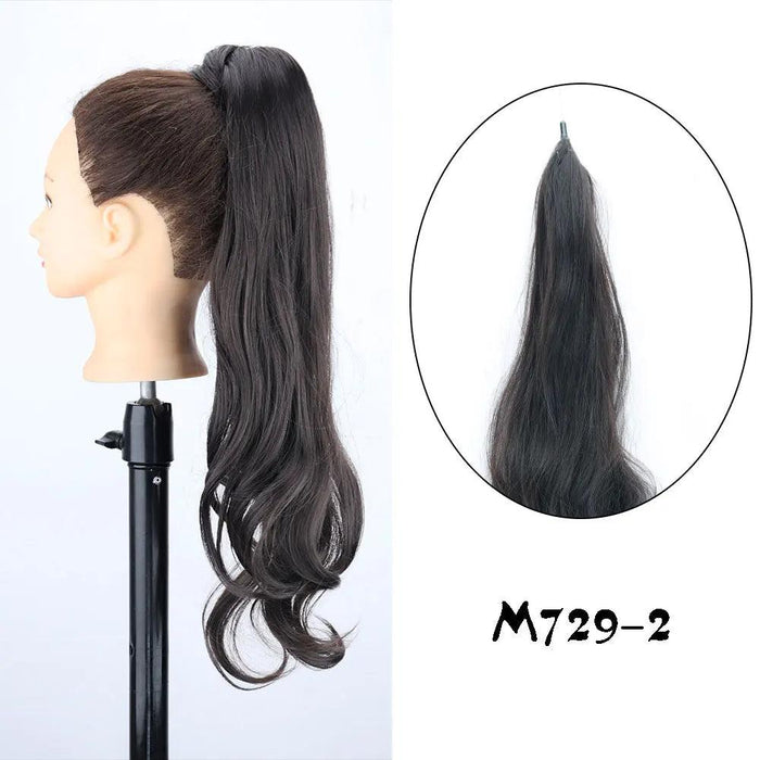Elegant 30-Inch Wavy Synthetic Hair Extension Ponytail for Effortless Glam