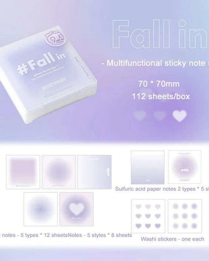 Creative Canvas: INS Gradient Smudge Memo Pad for Artistic Expression