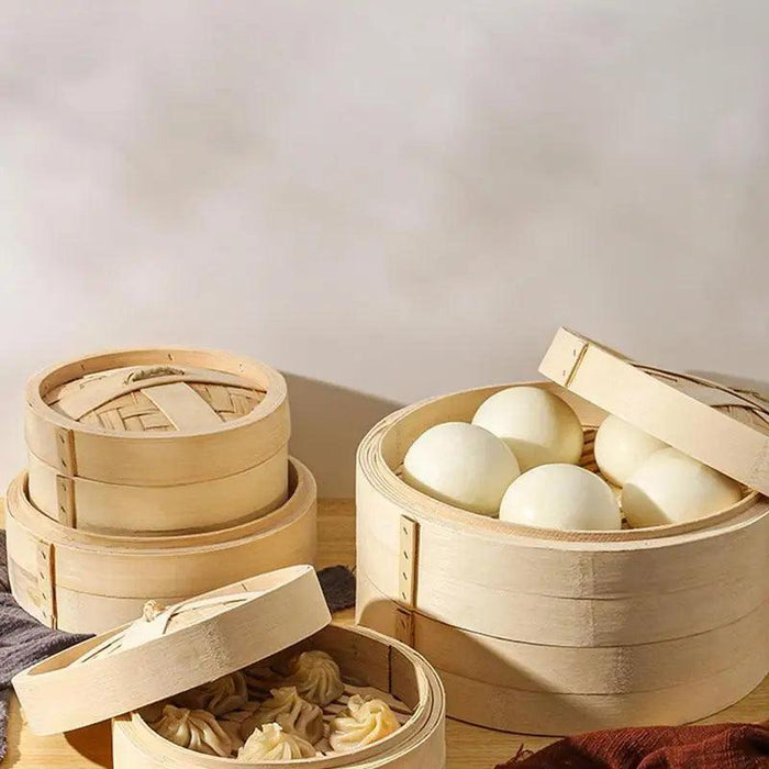 Bamboo Steaming Set for Healthy Cooking and Delicious Dumplings