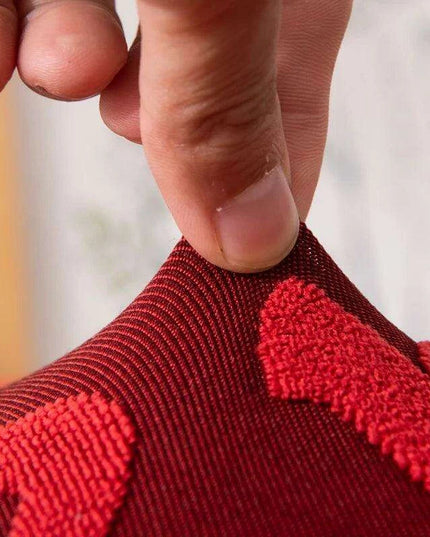 Elegant Stretch Jacquard Chair Protector Cover for Round Seats