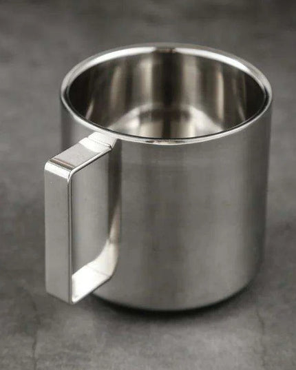 Sophisticated 304 Stainless Steel Coffee Mug Set with Saucer and Spoon