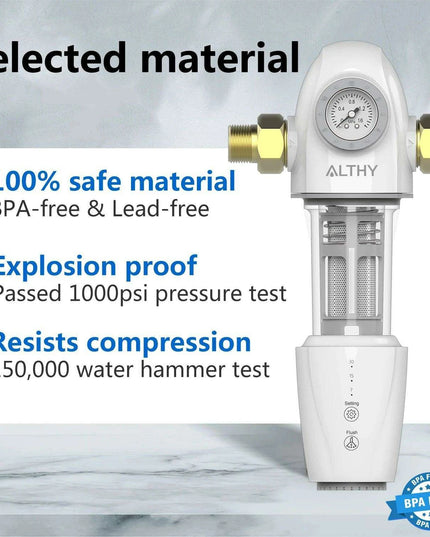 Whole House Automatic Self-Cleaning Water Filtration System with 40-Micron Stainless Steel Filter