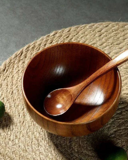 Deluxe Japanese Wooden Dining Set for Kids