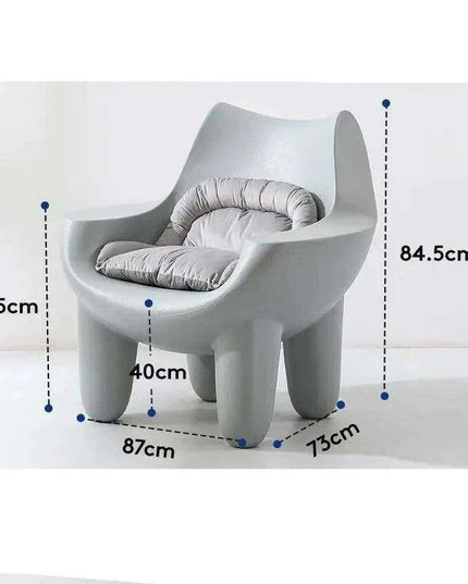 Cream Leather Nordic Embrace Chair: A Touch of Luxury for Modern Living