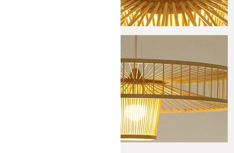 Bamboo Zen Chandelier - Timeless Retro Luxury