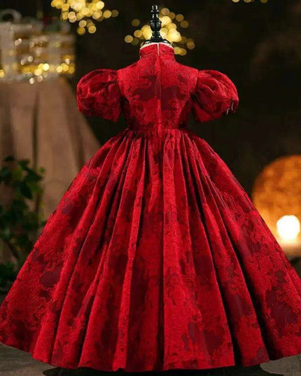 Elegant Girls' Evening Gown - Ideal for Birthdays, Baptisms, and Festive Occasions