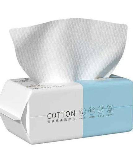 Travel-Friendly Eco-Conscious Facial Wipes - Soft Pearl Cotton Makeup Remover Cloths