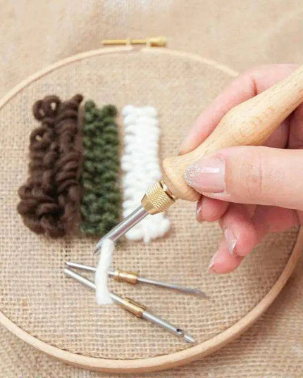 Adjustable Punch Needle Craft Kit for Creative DIY Embroidery and Projects