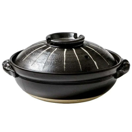 Authentic Japanese High-Heat Ceramic Casserole for Gas Cooking and Rice Preparations