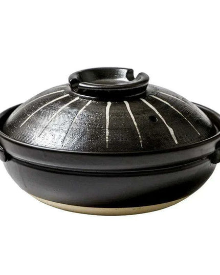 Authentic Japanese High-Heat Ceramic Casserole for Gas Cooking and Rice Preparations