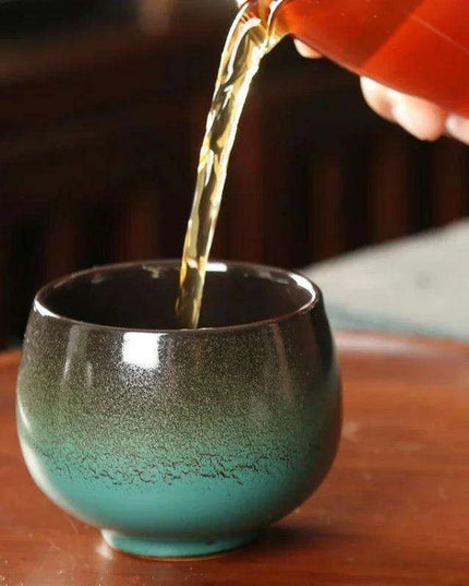 180ml Rustic Japanese Pottery Espresso Cup - Unique Frosted Design for Tea and Coffee Enjoyment