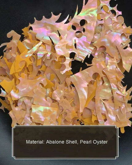 50g Iridescent Abalone Shell Slices for Creative Nail Art and Craft Projects
