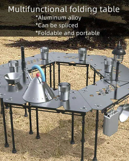 Versatile Portable Folding Aluminum Table for All-Season Outdoor Activities