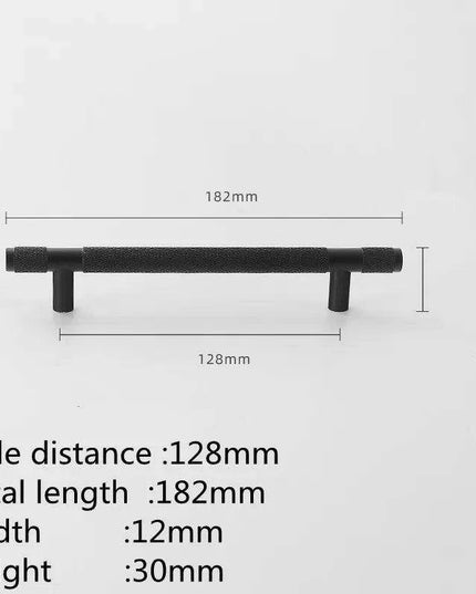 Sophisticated Black and Gold Aluminum Cabinet Hardware Collection