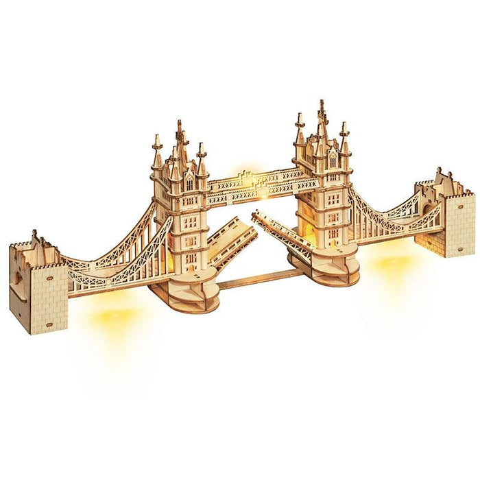 3D Architectural Wooden Puzzle Set: Build Big Ben, Tower Bridge & Five-Storied Pagoda