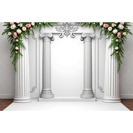 Retro European Palace Photography Backdrop – 13 Designs, Vinyl & Polyester