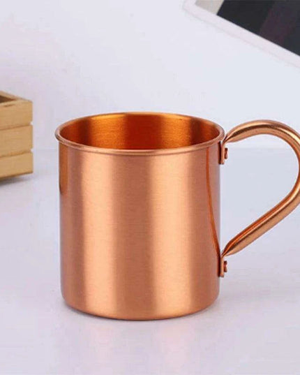 Elegant Handcrafted Copper Cocktail Mug with Stylish Handle
