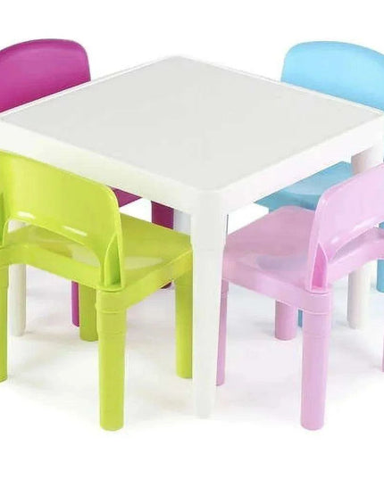 Pastel Kids' Activity Table and Chairs Set - Encourage Imagination