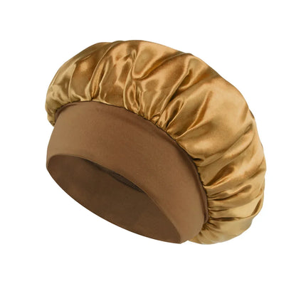 Women Satin Bonnet Hair Bonnet for Sleeping Hair Care Silk Bonnets Solid Wide-brimmed Sleeping Hat with Elastic Soft Band women-satin-bonnet-hair-bonnet-for-sleeping-hair-care-silk-bonnets-solid-wide-brimmed-sleeping-hat-with-elastic-soft-band