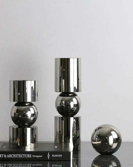 Charming Nordic Crystal Candle Holders Set - Enhance Your Dining Experience