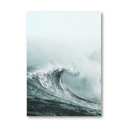 California Dreaming Surf Canvas Art - Elegant Coastal Home Decor