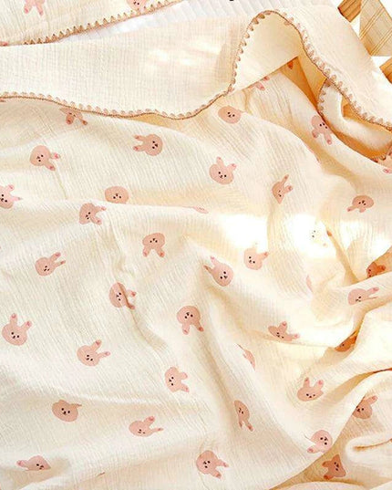 Kangobaby Luxurious 4-Layer Muslin Cotton Baby Blanket Set - Cozy Newborn Swaddle and Quilt