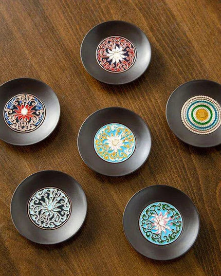 Serene Zen-Style Kung Fu Tea Coasters - Stylish Heat-Resistant Mats for Enhanced Beverage Experience