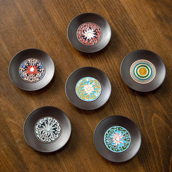 Serene Zen-Style Kung Fu Tea Coasters - Stylish Heat-Resistant Mats for Enhanced Beverage Experience