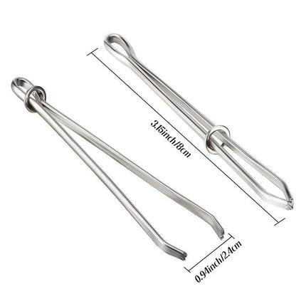 Sewing Revolution: Premium Stainless Steel Bodkin Threader with Elastic Clips
