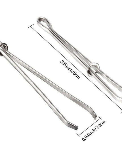 Sewing Revolution: Premium Stainless Steel Bodkin Threader with Elastic Clips