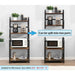 4-Tier Kitchen Bakers Rack with Storage Shelf - Microwave Stand and Spice Organizer