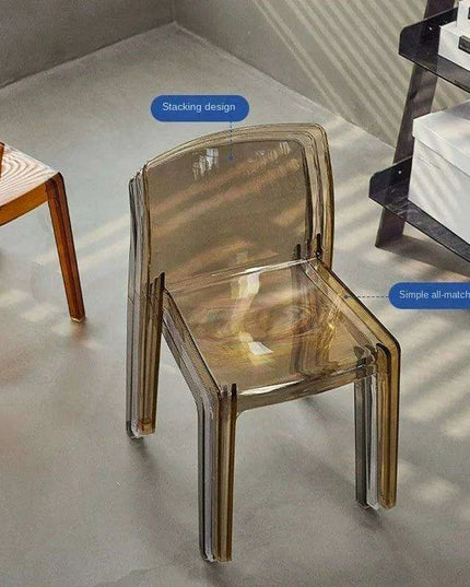 Stylish Clear Acrylic Dining Chairs - Modern Elegance for Your Space