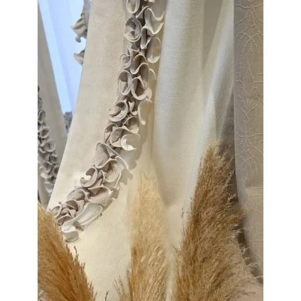 French Agaric Lace Jacquard Curtains - Elegant Design