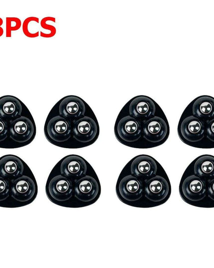 Self-Adhesive 360° Rotating Mini Caster Wheels - 4/8 Pack Universal Mobility Solution for Easy Movement of Trash Bins and Storage Boxes