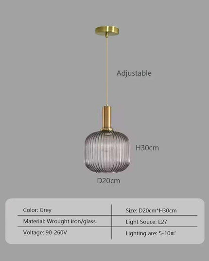 Scandinavian-Inspired Minimalist Glass LED Pendant Lights - Elegant Japanese Design for Home Interiors