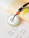 Exquisite Natural Hetian Jade Lucky Pendant Necklace