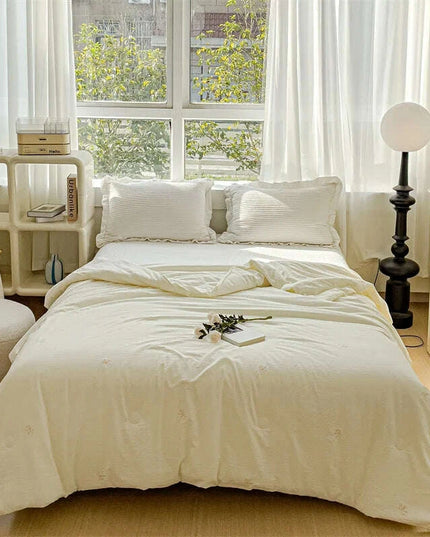 Innovative Breathable Summer Quilt - Double Layer Cooling Design, Lightweight & Washable