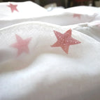 Pink and white star yarn