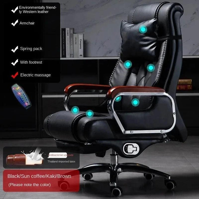 Elegant Leather Office Chair for Executive Comfort