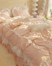 Pink 2 / for 1.5m bed 3pcs / Flat Bed Sheet