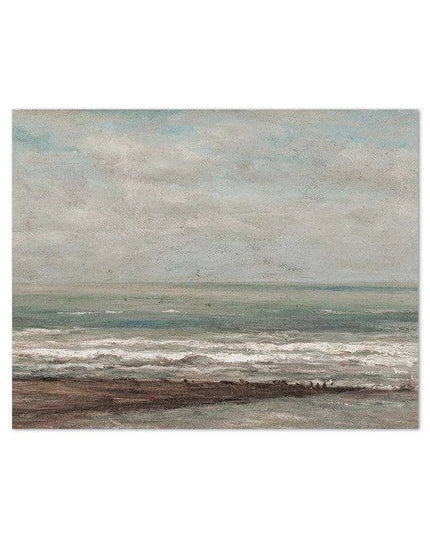 Coastal Calm Art Print - Tranquil Beachscape Canvas