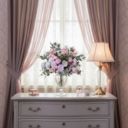 Silk Rose Flower Row Table Centrepiece