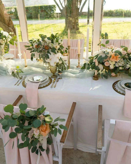 Elegant Silver Dollar Eucalyptus Green Swag - Chic Home Decor Accent