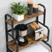 Stylish 4-Tier Kitchen Storage Rack with Microwave Shelf and Spice Organizer