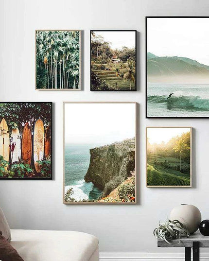 Tropical Waves Coastal Canvas Art Collection - Ocean Escape Series