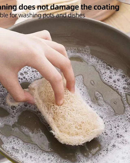 Eco-Friendly Loofah Dish Scrubber Pad Made from Natural Plant Fibers
