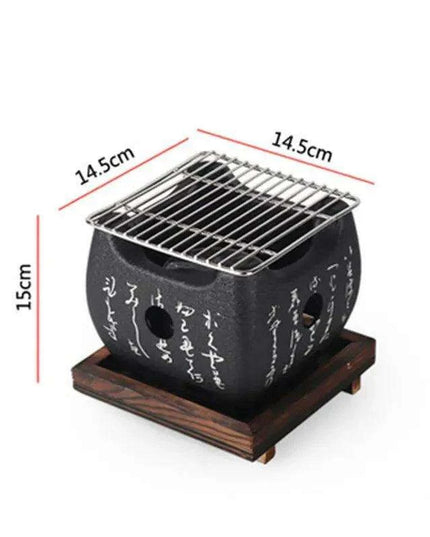 Portable Japanese & Korean Charcoal BBQ Grill Kit with Aluminium Alloy Stove: Your Ultimate Grilling Companion