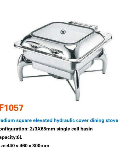 Sophisticated Hydraulic Stainless Steel Catering Chafing Dish Set for Upscale Events